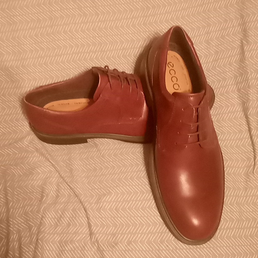 Ecco Mens Leather Shoes